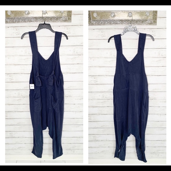 NWT Free People | Blue High Tide Jumpsuit Romper - Picture 6 of 10